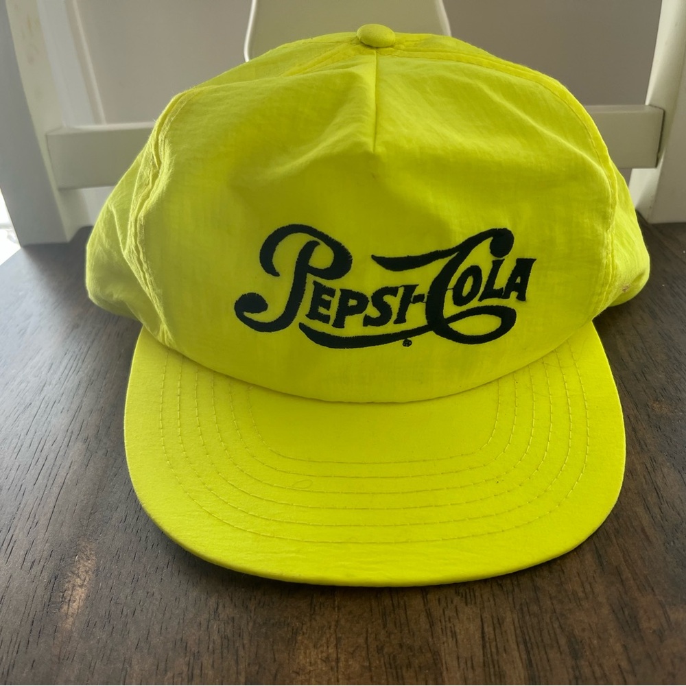 Pepsi Bright Yellow Cap with Black Logo